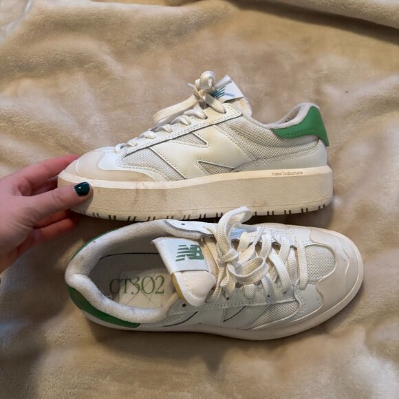 Men's White and Green New Balance CT 302 - Picture 2 of 3